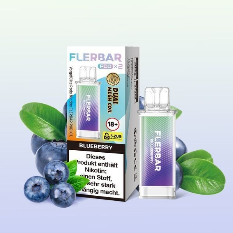 Blueberry 20mg - Flerbar Pods