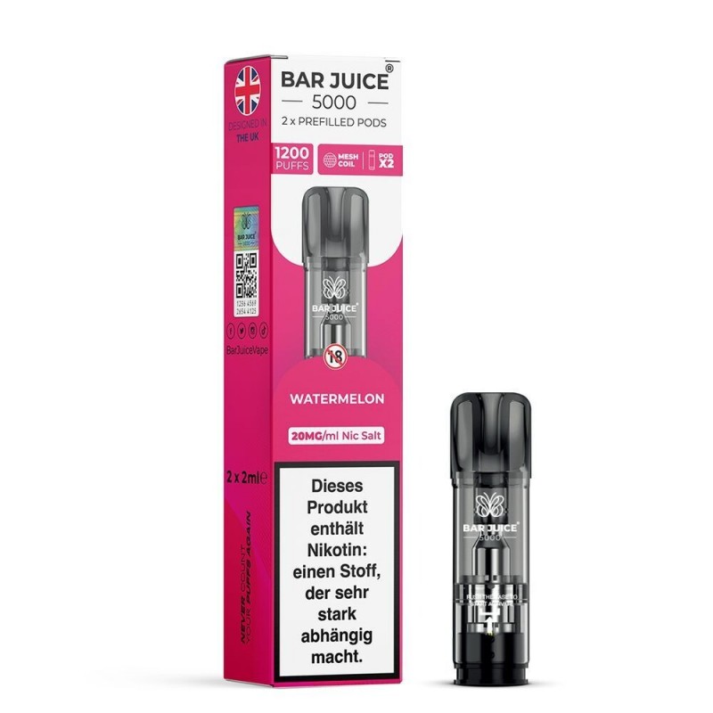 Watermelon 20mg - Bar Juice 5000 Pods