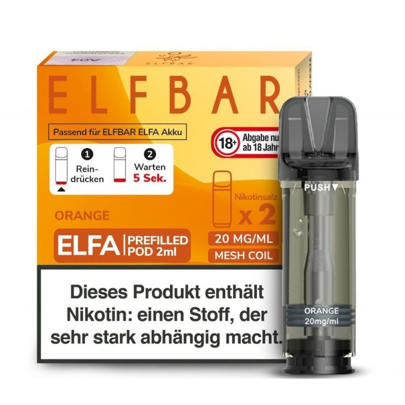 Orange Elfa Pods - 20mg