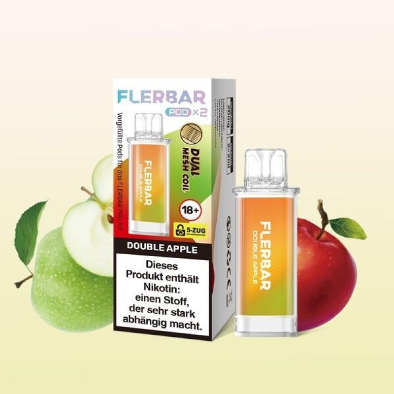 Double Apple 20mg - Flerbar Pods