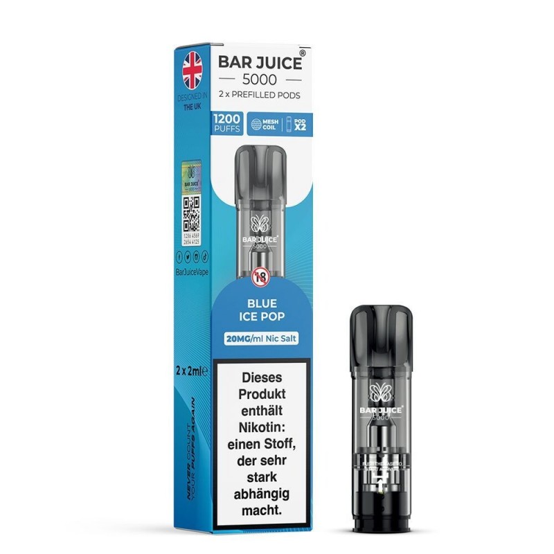 Blue Ice Pop 20mg - Bar Juice 5000 Pods