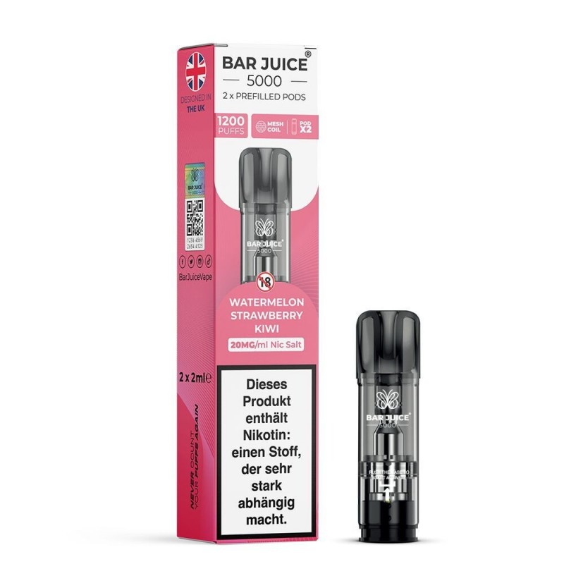 Watermelon Strawberry Kiwi 20mg - Bar Juice 5000 P...