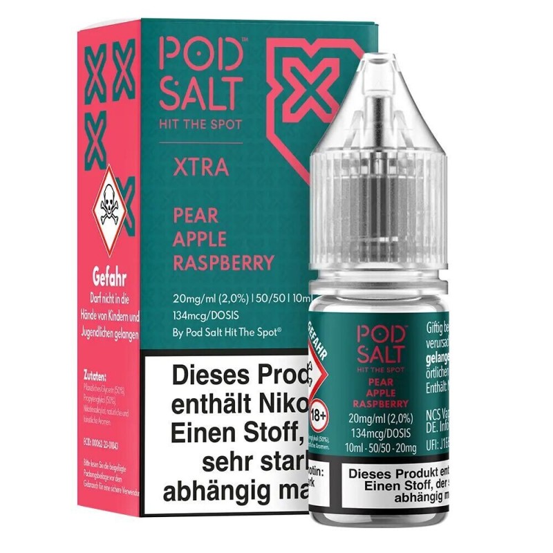 Liquid Pear Apple Raspberry - Pod Salt Xtra