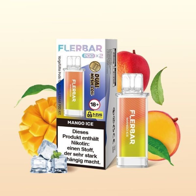 Mango Ice 20mg - Flerbar Pods