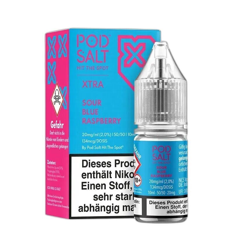 Liquid Sour Blue Raspberry - Pod Salt Xtra