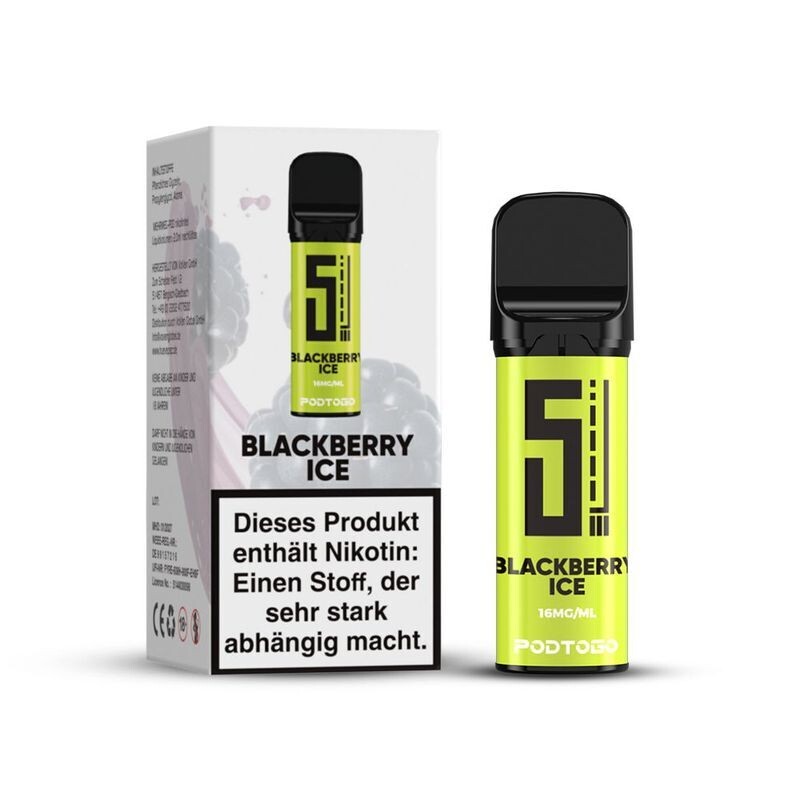 Blackberry Ice 16mg - 5 Elements White Line Pods
