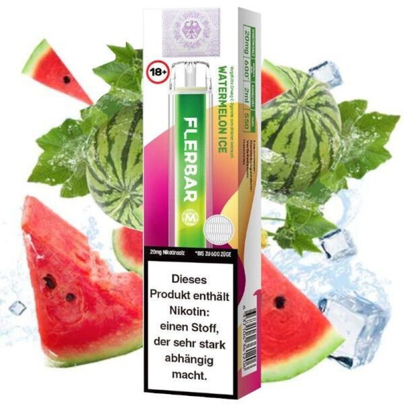 Watermelon Ice 20mg - Flerbar E-Shisha