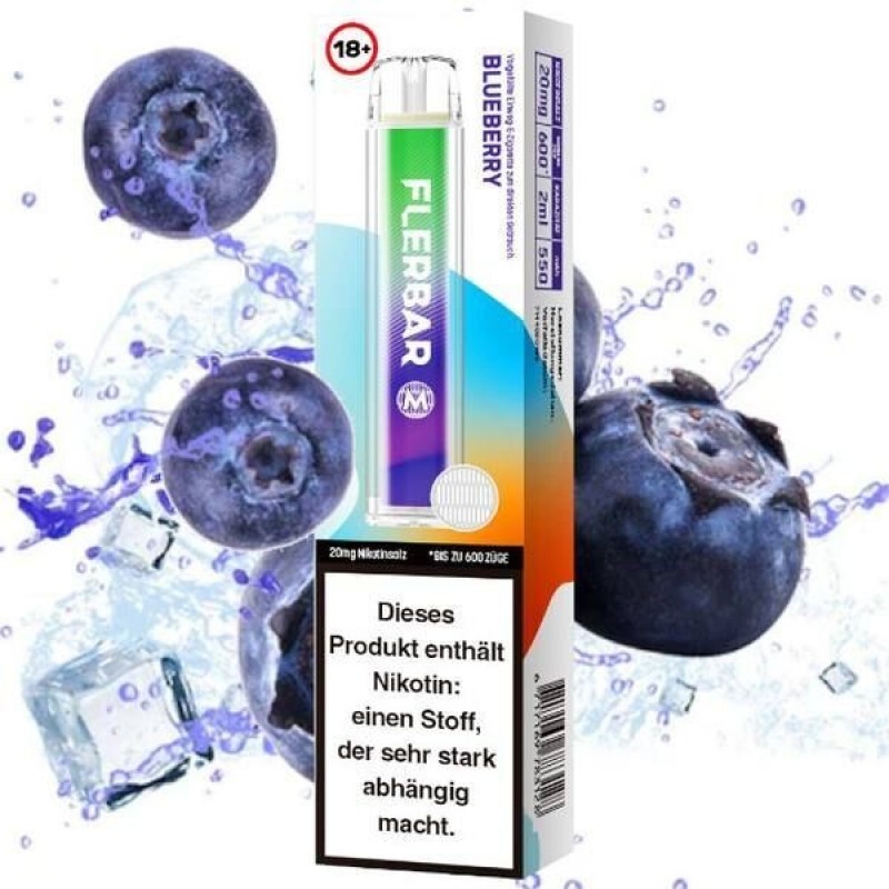 Blueberry 20mg - Flerbar E-Shisha