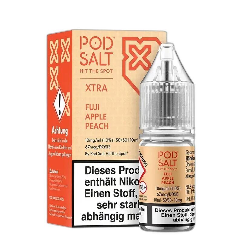 Liquid Fuji Apple Peach - Pod Salt Xtra