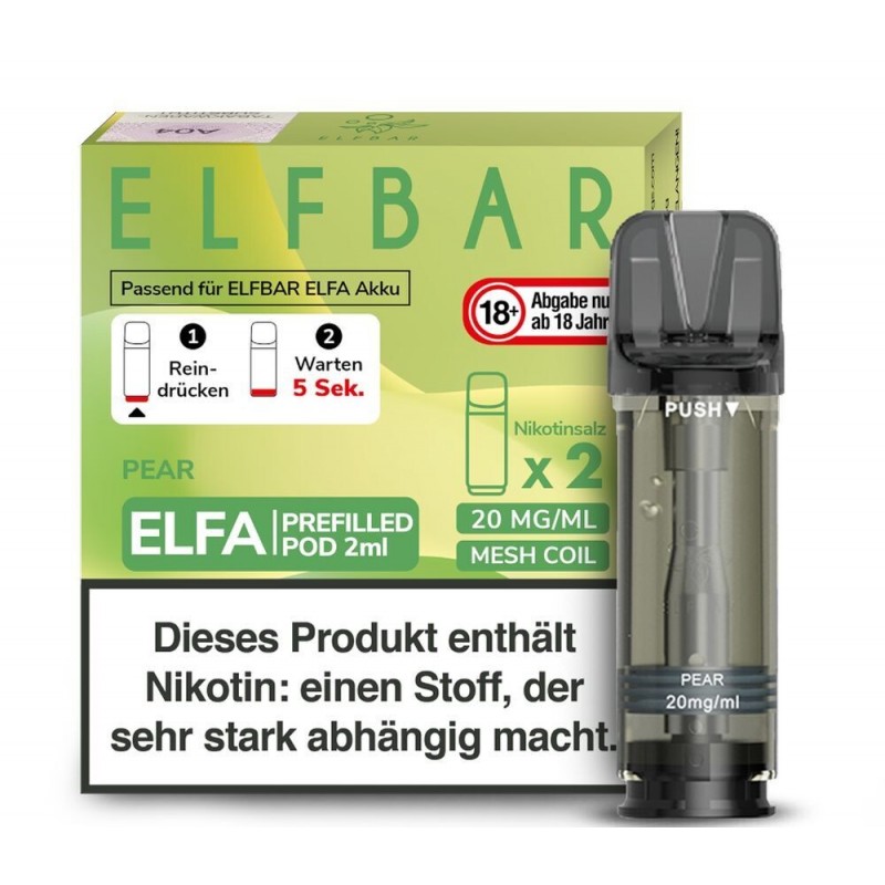 Pear Elfa Pods - 20mg