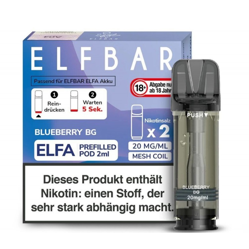 Elfbar Elfa Pods - alle Sorten - Mit Nikotin