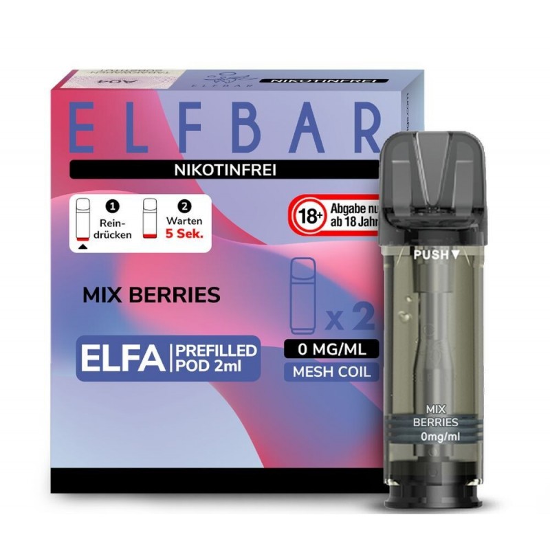 Elfbar Elfa Pods - alle Sorten - ohne Nikotin