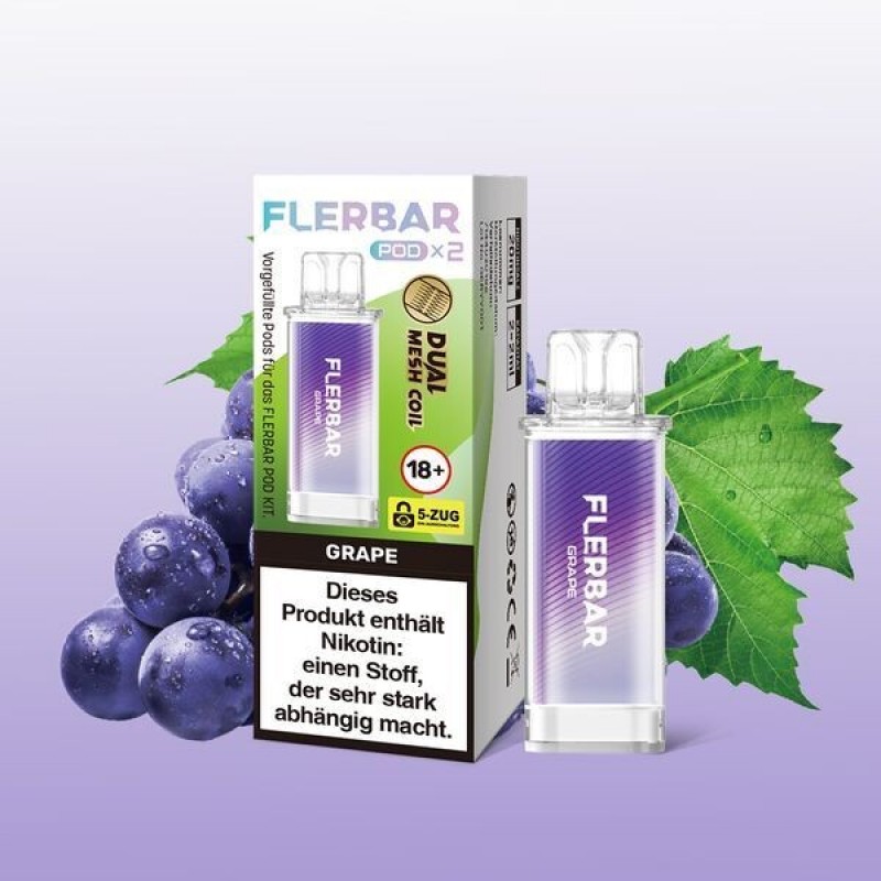 Grape 20mg - Flerbar Pods
