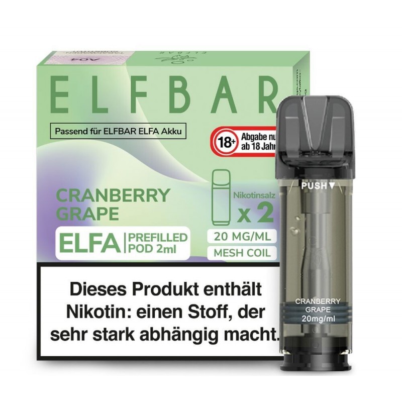 Cranberry Grape Elfa Pods - 20mg