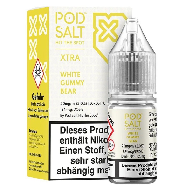 Liquid White Gummy Bear - Pod Salt Xtra