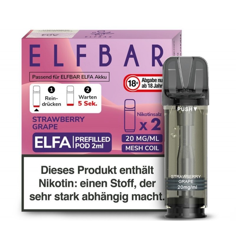 Strawberry Grape Elfa Pods - 20mg