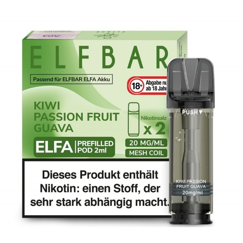 Kiwi Passionfruit Guava Elfa Pods - 20mg
