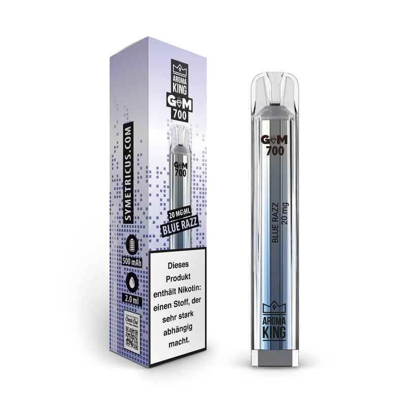 Blue Razz 20mg - Aroma King Gem 700 E-Shisha