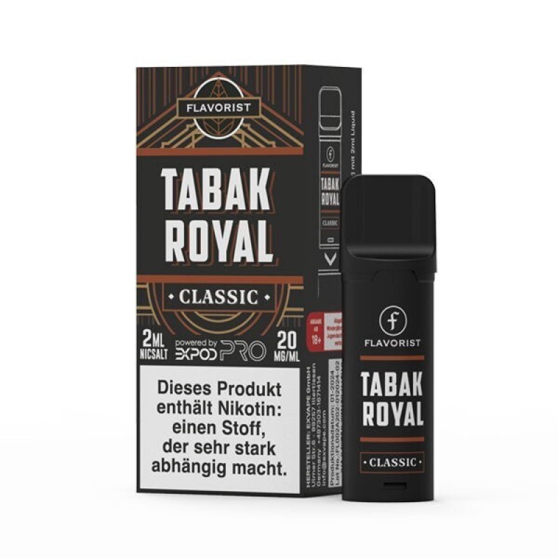 Tabak Royal 20mg - Flavorist Pods