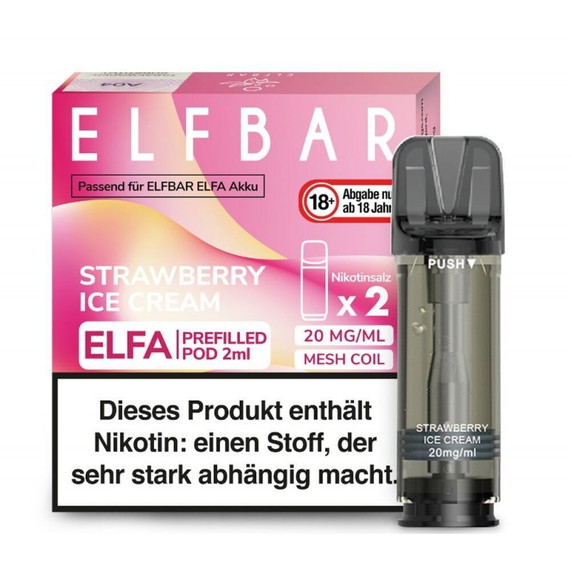 Strawberry Ice Cream Elfa Pods - 20mg