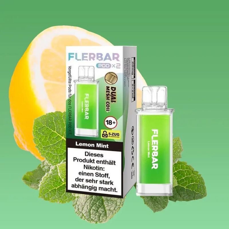Lemon Mint 20mg - Flerbar Pods