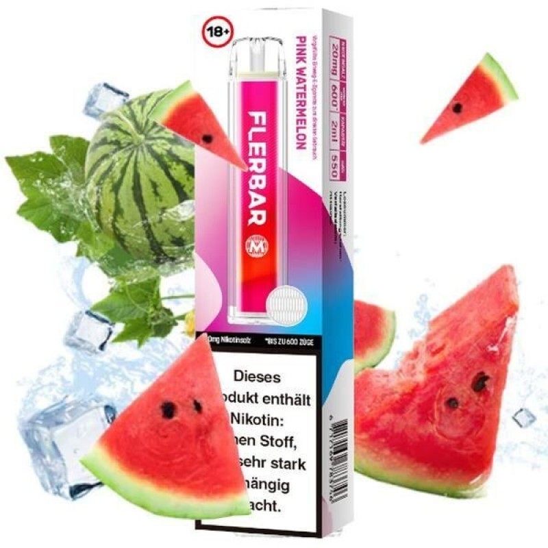 Pink Watermelon 20mg - Flerbar E-Shisha