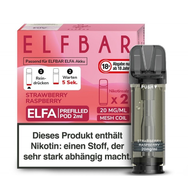 Strawberry Raspberry Elfa Pods - 20mg