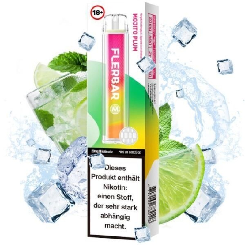 Mojito Plum 20mg - Flerbar E-Shisha