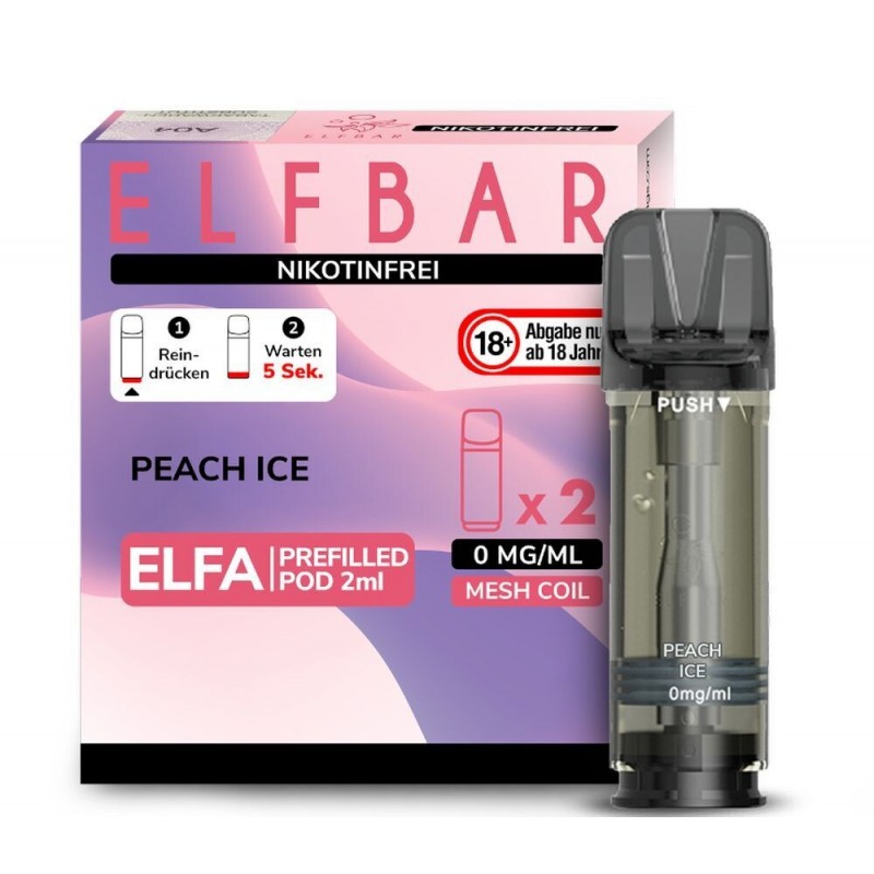 Peach Ice Elfa Pods - ohne Nikotin