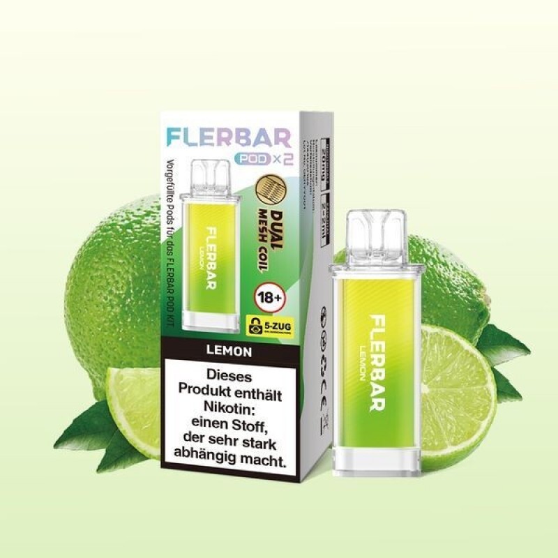 Lemon 20mg - Flerbar Pods