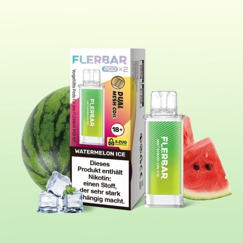 Watermelon Ice 20mg - Flerbar Pods