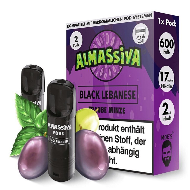 Black Lebanese 17mg - Al Massiva Pods
