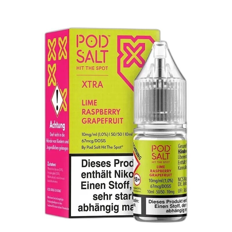 Liquid Lime Grapefruit Raspberry - Pod Salt Xtra