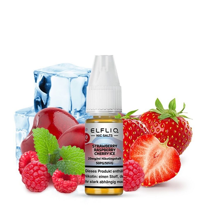 Liquid Strawberry Raspberry Cherry Ice - Elfliq