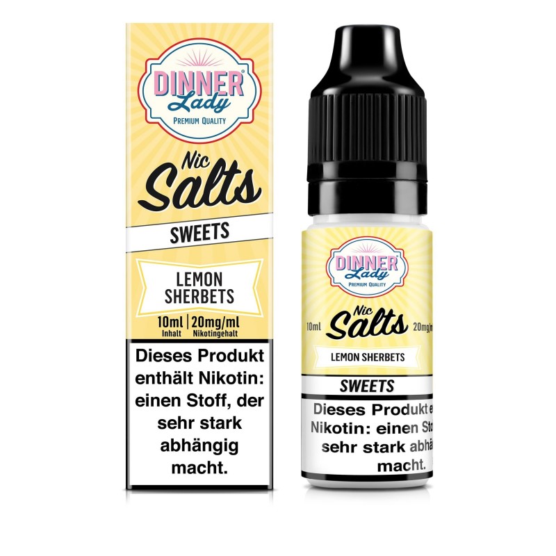 Liquid Lemon Sherbets 20mg - Dinner Lady