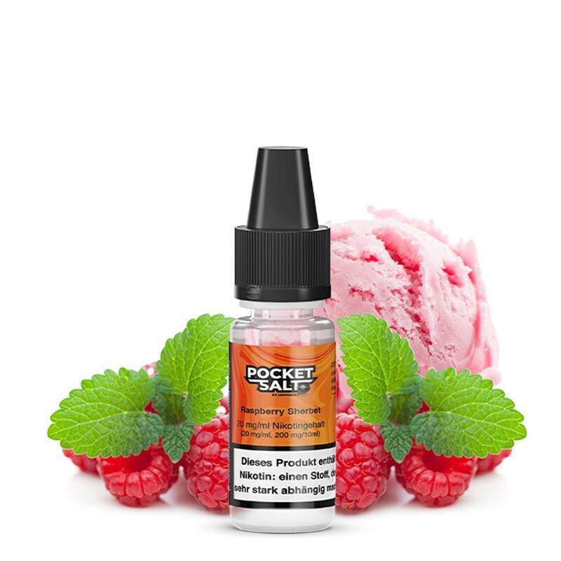 Liquid Raspberry Sherbet 20mg - Pocket Salt